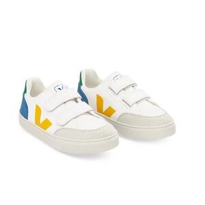 VEJA Unisex Kids V12 Leather Sneakers Toddler Size US 6 EUR 22 NEW box